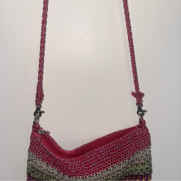 The Sak Rainsbow Colorful Striped Knit Crossbody Bag - Picture 4 of 7